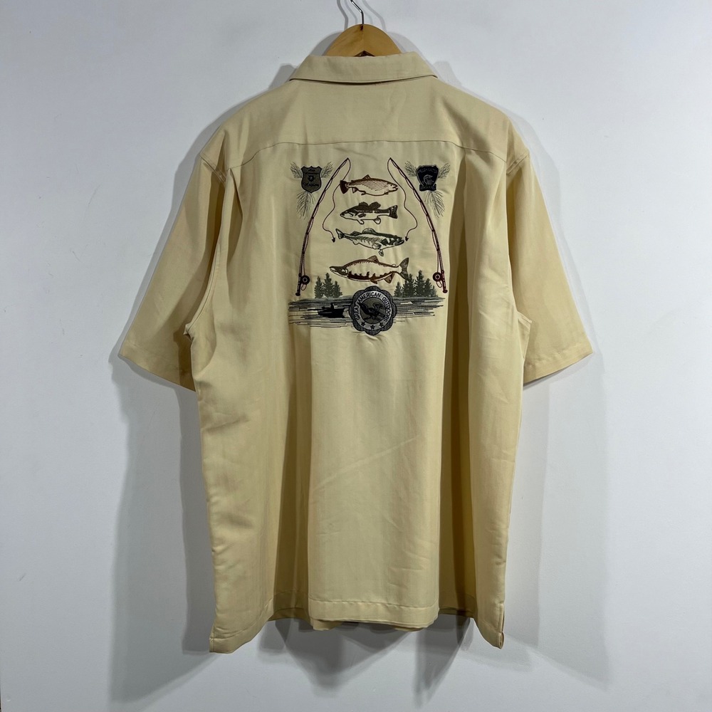 Field & Stream Outdoors Bulleit Bourbon Fishing Shirt Mens XL Gorpcore Utility